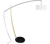 Farola tosel husqvarna tela arqueado negro, natural d180 x h190 cm