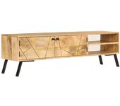Mueble de tv | mueble de salón | mesa de tv madera maciza de mango 140x30x40 cm cfw41120