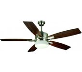 Bastilipo - adra níquel led (132cm) - ventilador de techo 3 velocidades con mando a distancia y palas reversibles