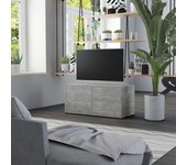 Mueble para tv | mueble de salón | mesa de tv madera contrachapada gris hormigón 80x34x36 cm cfw75463
