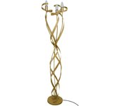Farola tosel monaco bombilla decorativa brazo dorado d40 x h150 cm