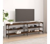 Mueble de tv | mueble de salón | mesa de tv madera contrachapada roble marrón 160x30x50 cm cfw90189