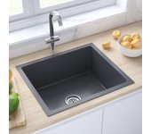 Fregadero cocina | pila de cocina hecho a mano acero inoxidable negro cfw86553