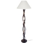 Farola tosel ondas tela columna bronce d45 x h170 cm