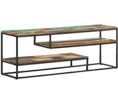 Mueble para tv | mueble de salón | mesa de tv de madera maciza reciclada 130x30x45 cm cfw59294