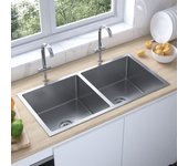 Fregadero de cocina | pila de cocina hecho a mano acero inoxidable cfw84771