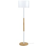 Farola tosel tandem1b tela vertical blanco natural d35 x h155 cm