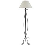 Farola tosel curl tela columna negro d50 x h165 cm