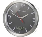 Reloj de pared mytime thermo-/hygrómetro bath clock - gris