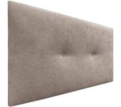 Dhome cabecero de tela aqualine liso con botones 110x50cm camas 105 - tierra