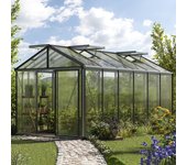 235 x 460 cm invernadero diamas premium, aluminio, incl. set - pro 2