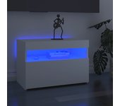 Mueble de tv | mueble de salón | mesa de tv con luces led blanco 60x35x40 cm cfw68384