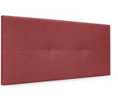 Dhome cabecero de lino natural con botones 95x50cm camas 90 - rojo