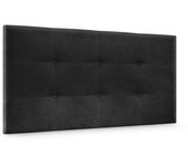 Dhome cabecero de tela aqualine capitoné 105x60cm camas 105 - negro