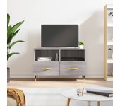 Mueble de tv | mueble de salón | mesa de tv madera de ingeniería gris sonoma 80x36x50 cm cfw30966