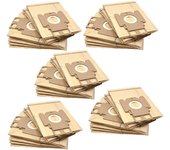 Vhbw 50x bolsa aspiradora compatible con miele parkett & co mini, hepa 1500, mini 1400, 1500 aspiradora - papel, tipo k, 21 cm x 13,2 cm, color arena