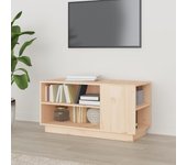 Mueble de tv | mueble de salón | mesa de tv de madera maciza de pino 80x35x40,5 cm cfw20473