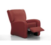 Funda sofá sillon relax playa granate 1 plaza - relax - 4 piezas - granate
