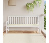 Cojín para banco de jardín beige tela oxford 180x50x3 cm