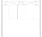 Cabecero de forja mod.58 acabado color blanco para cama de 105 cm.