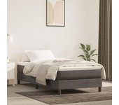 Somier gris oscuro 90x200 cm terciopelo