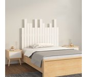 Cabecero de cama，panel de cabecera，decoración de pared madera maciza pino blanco 95,5x3x80 cm cfw75767