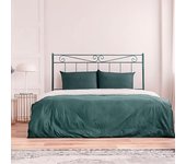 Cabecero de forja valenciano, color negro verde cabezal para cama de 105 cm, cama juvenil (110 cm x 125 )