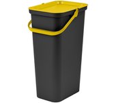 Cubo de basura para reciclaje tontarelli moda amarillo 38 l