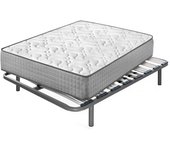 Colchón viscoelástico diamond fresh + somier apolo | medida: 150x190 cm | con 5 patas de 25 cm