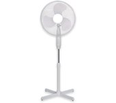 Tienda eurasia - ventilador de pie metálico 45w, 3 velocidades, oscilante 90º, silencioso