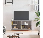 Mueble de tv | mueble de salón | mesa de tv madera contrachapada gris sonoma 100x40x50 cm cfw32081