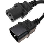 Cable de alimentación iec-60320 c13 hembra a c14 macho 3 metros