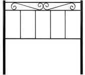 Cabecero de forja mod.58 acabado color negro para cama de 105 cm.