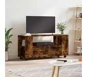 Mueble para tv | mueble de salón | mesa de tv madera de ingeniería roble ahumado 102x34,5x43cm cfw36991