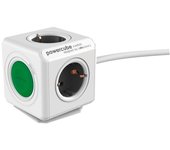 Interruptor extendido allocacoc powercube incl. 1,5 m verde tipo f
