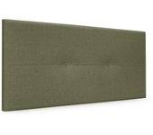 Dhome cabecero de lino natural con botones 105x50cm camas 105 - verde