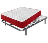 Colchón viscoelástico thermic plus 15 + somier apolo | medida: 105x180 cm | con 5 patas de 32 cm