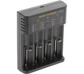 Cargador inteligente universal de baterías li-lon, ni-mh y ni-cd