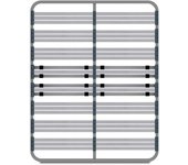 Somier apolo | sin patas | estructura de madera y de tubos de acero | reguladores lumbares | medidas 120 x 190 cm