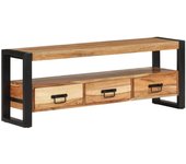 Mueble de tv | mueble de salón | mesa de tv madera maciza de acacia 120x30x45 cm cfw27246