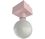 Lumicom | boston s lámpara de techo, 1xe27, max 42w, metal, rosado, 10x10cm