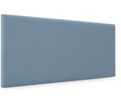 Dhome cabecero de lino natural liso 95x50cm camas 90 - azul
