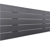 Dhome cabecero de madera reciclada dm estilo palet horizontal 110x46cm camas 105 - gris sólido