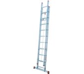 Escalera aluminio extensible con cuerda - 10 peldaños 3x3