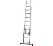 Escalera aluminio extensible doble - 10 peldaños 3x3