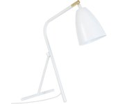 Lámpara de escritorio tosel olof metal articulado oro blanco d30 x h40 cm