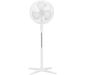 Tienda eurasia - ventilador de pie, silencioso, 45w, 3 velocidades, 62 x 130 cm, blanco