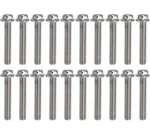 Paquete de 20 tornillos de cabeza hexagonal, m10x1,5