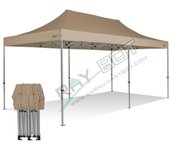 Carpa plegable 3x6 crudo sin laterales . aluminio 45 mm. tejido recubierto de pvc impermeable, repelente al agua de 350gm