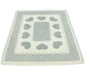 Alfombra de baño love 60x120cm grigio